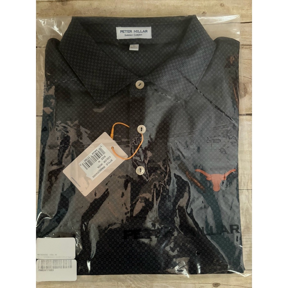 Peter Millar Texas Longhorns Summer Comfort Polo Shirt Mens Medium